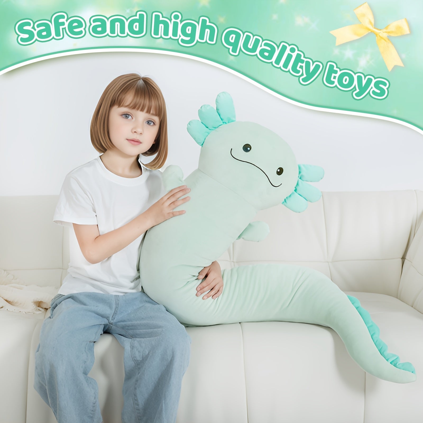 Stor Axolotl Gosedjurskudde