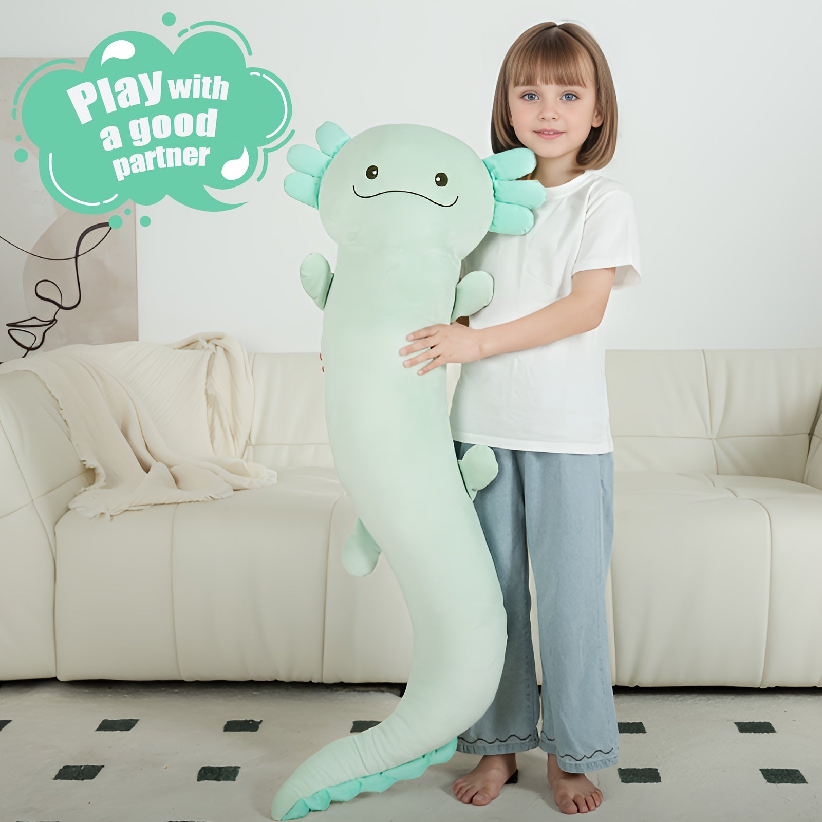 Stor Axolotl Gosedjurskudde