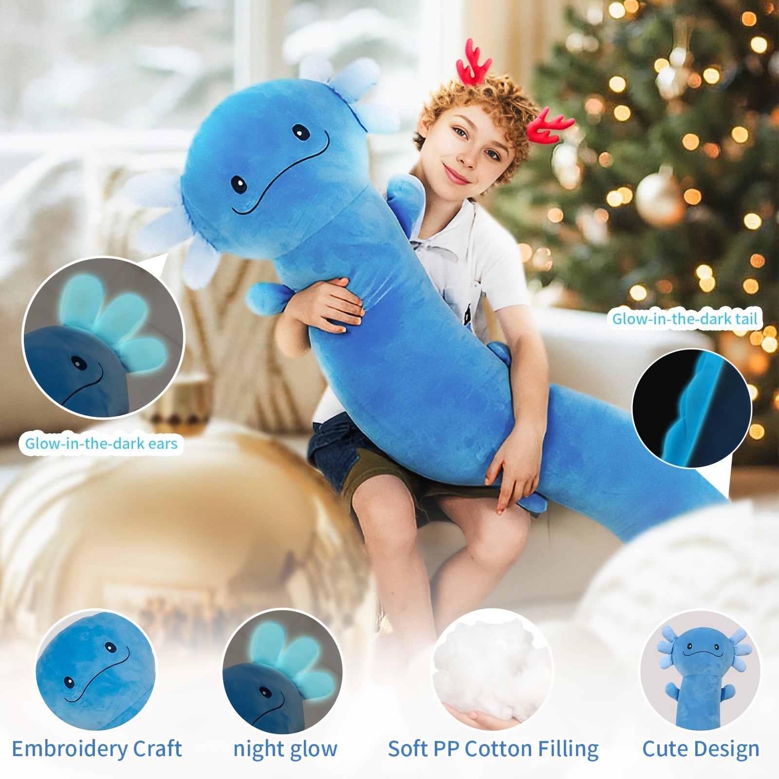 Stor Axolotl Gosedjurskudde